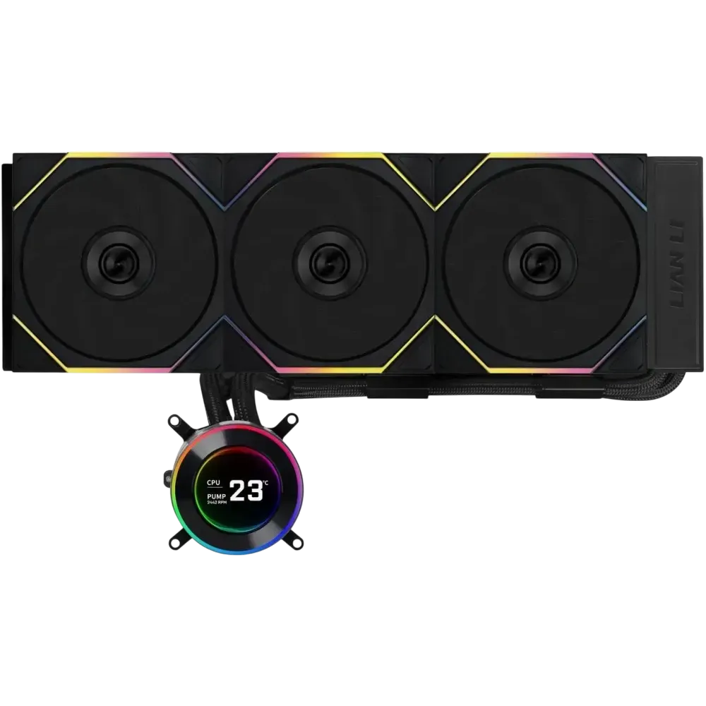 Система водяного охлаждения Lian Li HydroShift II LCD-C 360TL GHS2LCD36TB ARGB Black (G89.GHS2LCD36TB.R0)