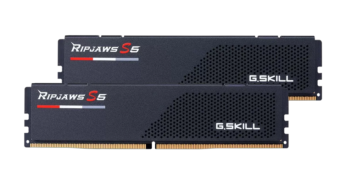 Оперативная память DDR5 64 Gb 6400 MHz G.SKILL RIPJAWS S5 Black (F5-6400J3239G32GX2-RS5K) модулей 2