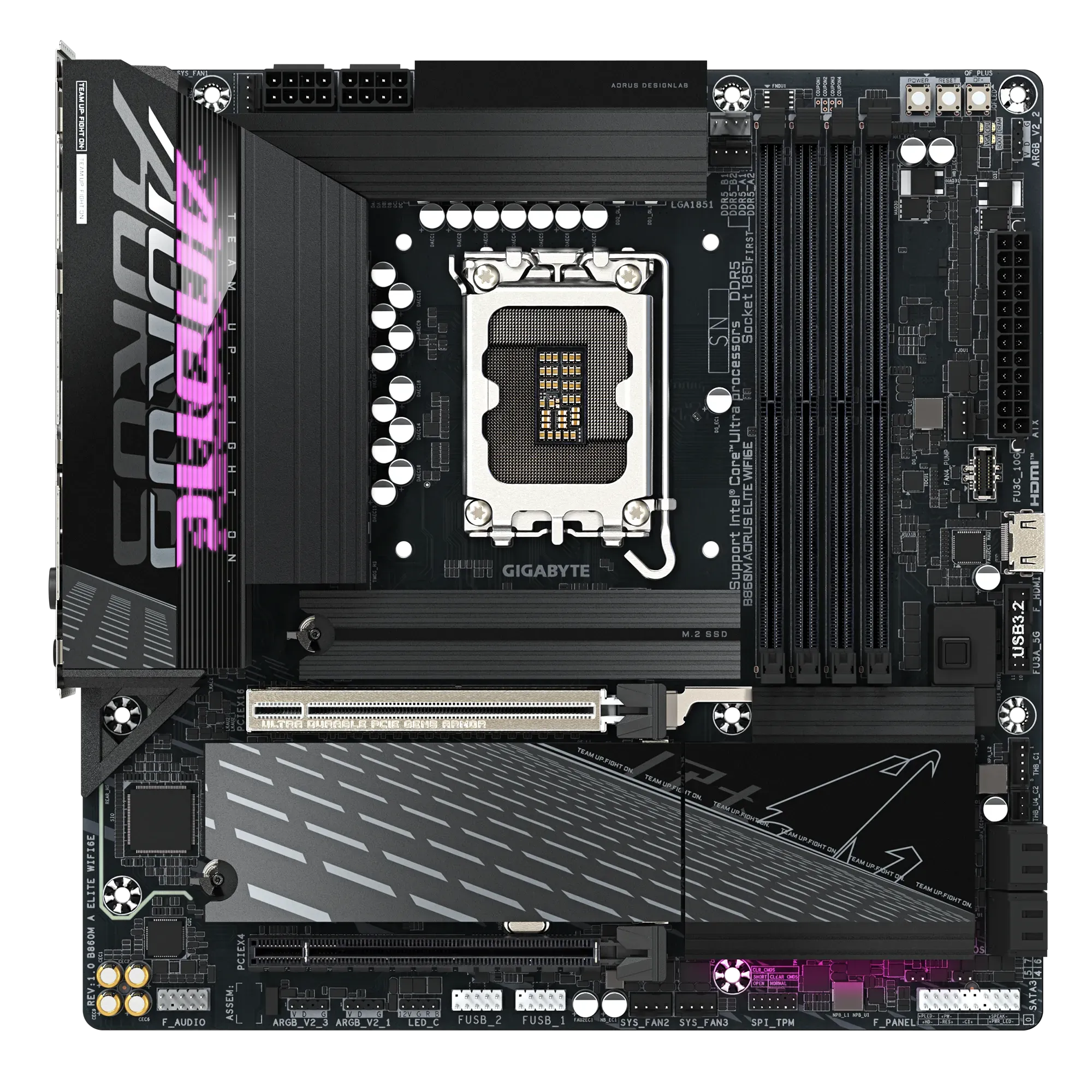 Материнская плата Gigabyte B860M AORUS ELITE WIFI6E