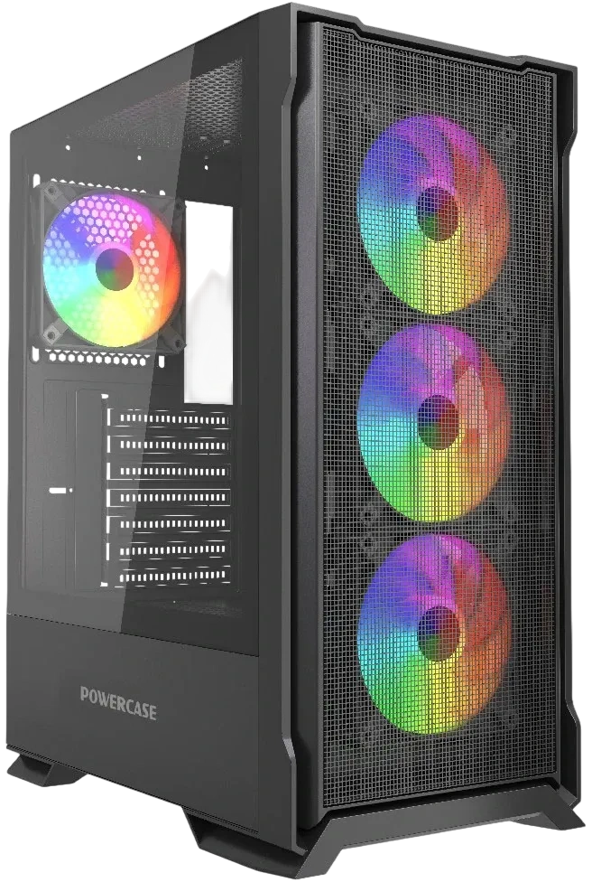 Компьютерный корпус Powercase Mistral AZ4B ARGB TG Black (CMAZB-A4)