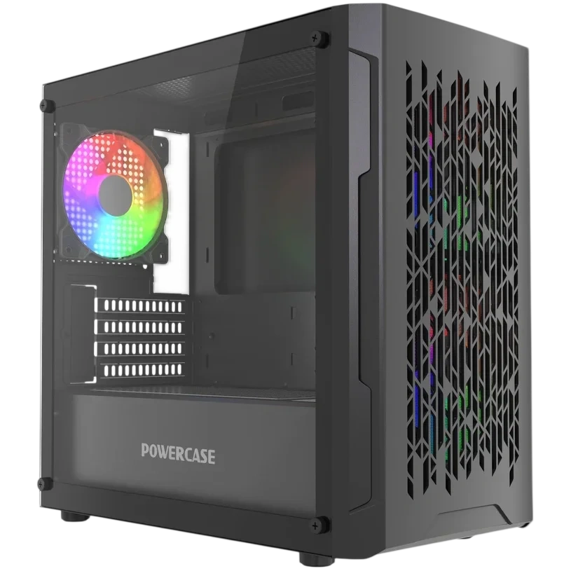 Компьютерный корпус Powercase Mistral Micro D3B ARGB V2 Black (CMMDB-A3-V2)