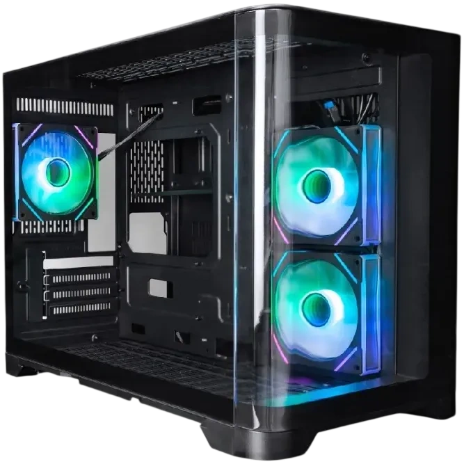 Компьютерный корпус 1STPLAYER UVIEW UV6 ARGB Black (UV6-BK-2FC7R-1FC7)