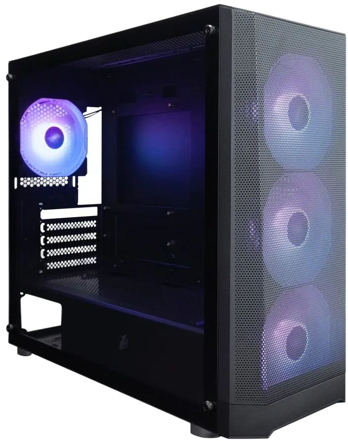 Компьютерный корпус 1STPLAYER FD5-M ARGB Black ARGB (FD5-M-BK-4F2(AP))