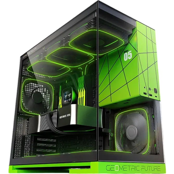 Компьютерный корпус Geometric Future Model 5 NV Style ARGB Limited Edition with fans (1AM5WKNV01100)