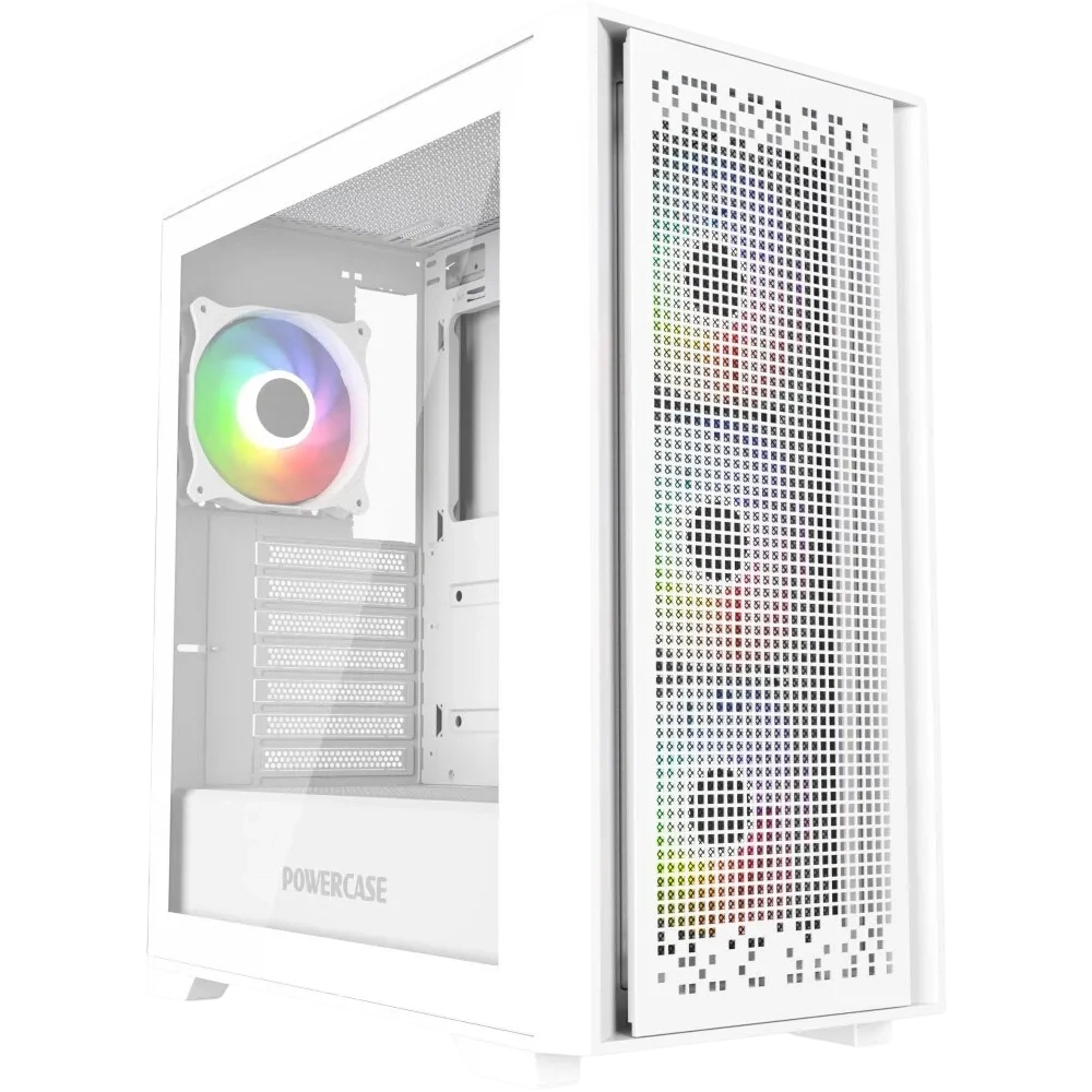 Компьютерный корпус Powercase ByteFlow TG ARGB White (CBFW-A4)