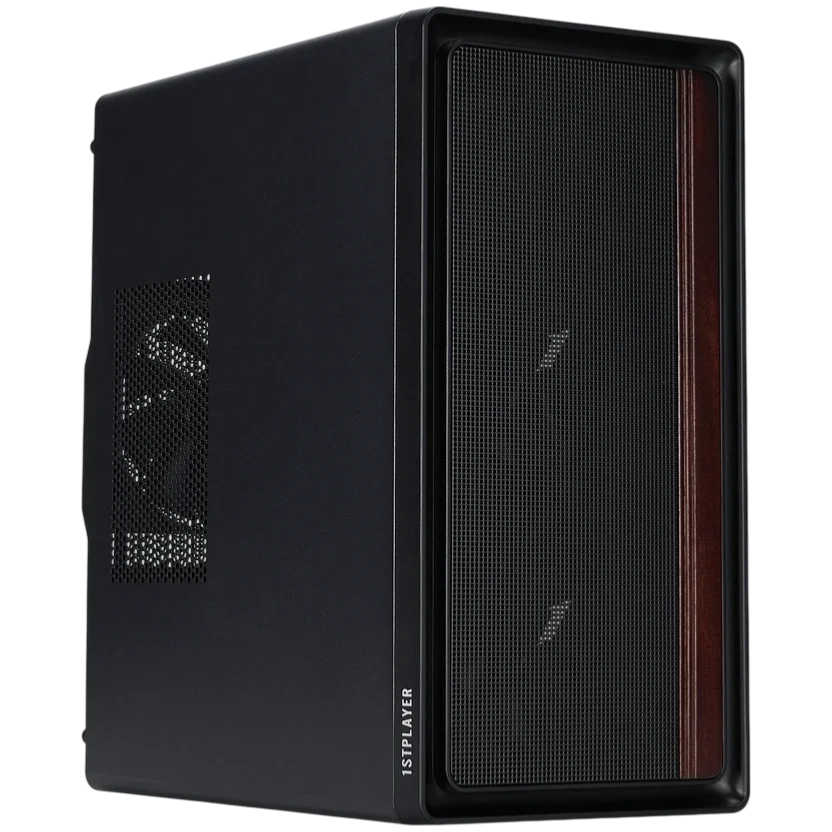 Компьютерный корпус 1STPLAYER WD1 Black (WD1-BK-3F)