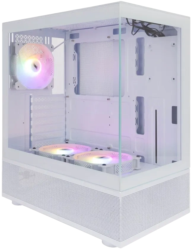 Компьютерный корпус 1STPLAYER MIKU Mi7-A LED TG White (Mi7-A-WH-2F1R-W-1F1-W)