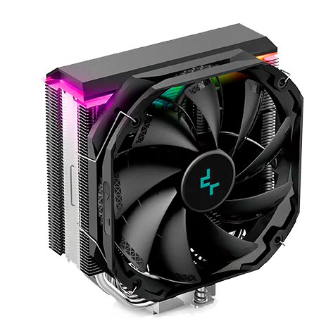 Кулер для процессора Deepcool AS500 (R-AS500-BKNLMN-G) (4pin, 1155 / 1400 / 2011 / 2066 / AM4-FM2, 26дБ, 500-1400об / мин)