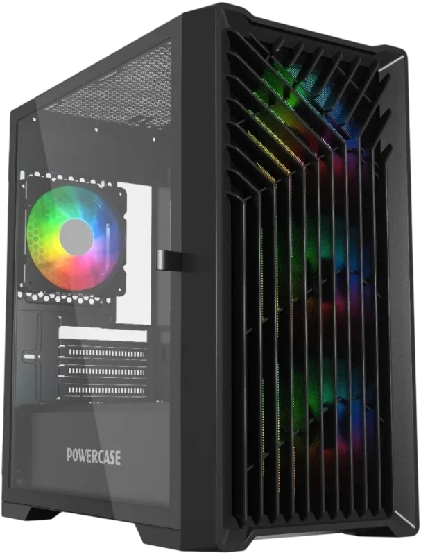 Компьютерный корпус Powercase Mistral Micro X4B TG Black (CMMXB-L4)