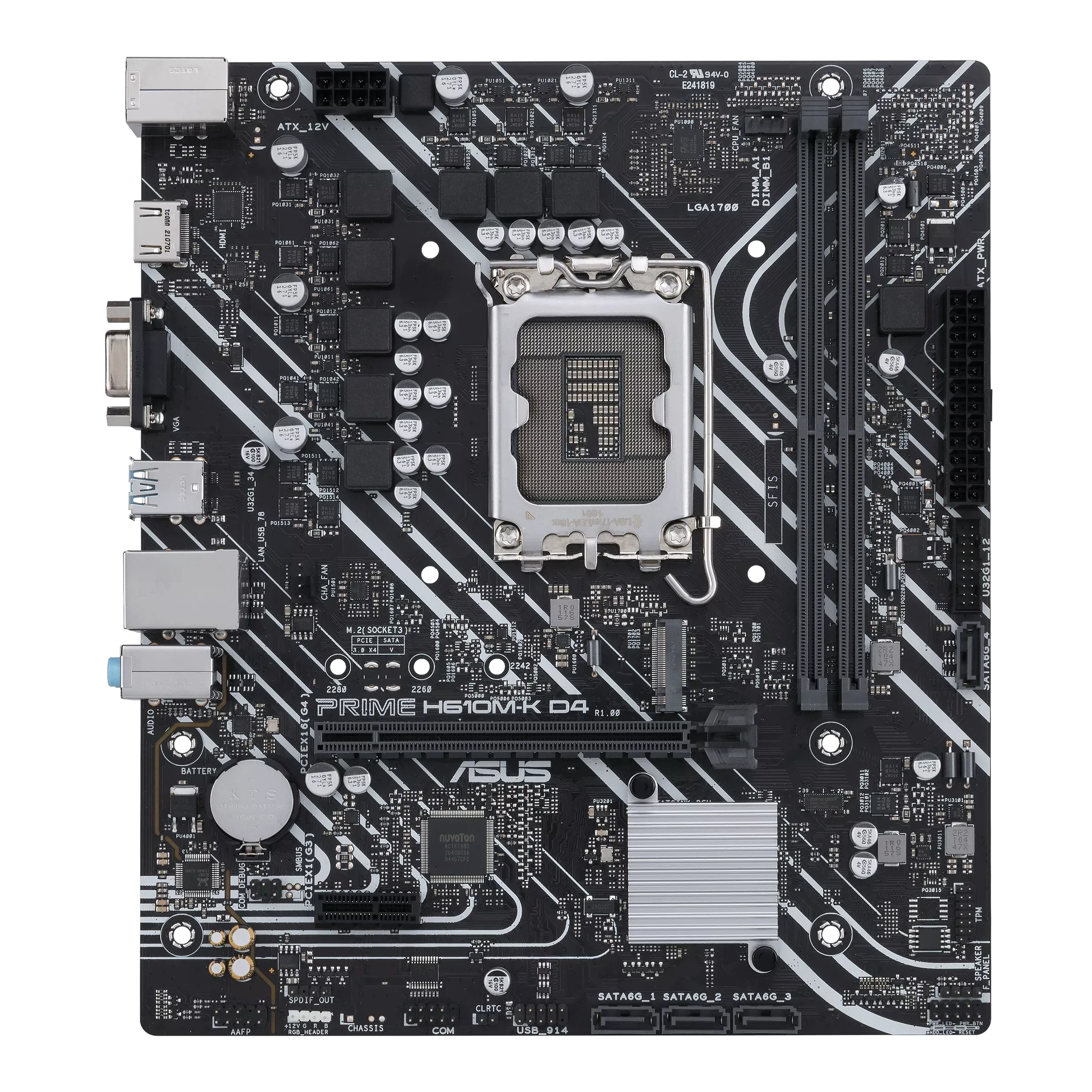 Материнская плата ASUS PRIME H610M-K (90MB1GA0-M0EAY0)