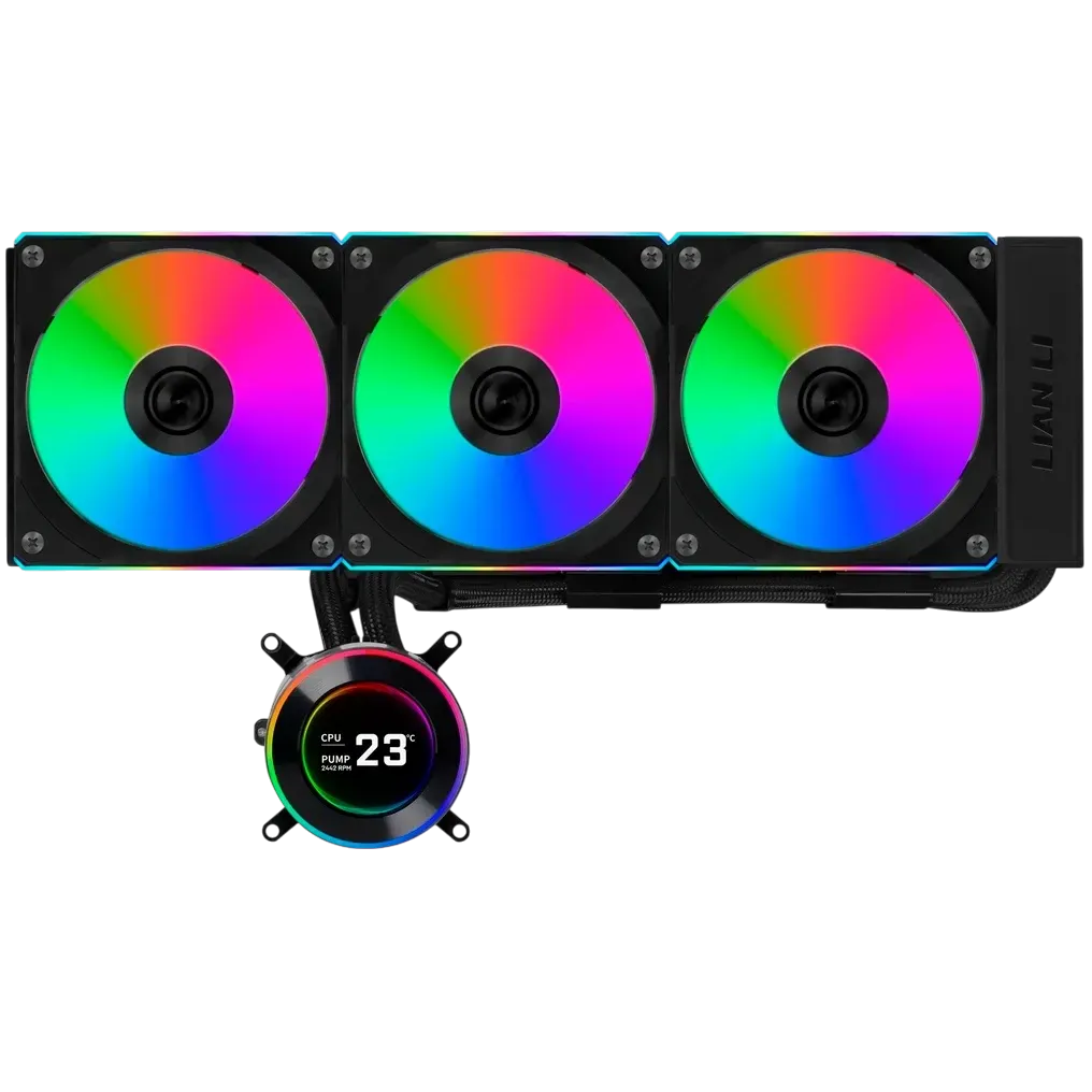 Система водяного охлаждения Lian Li HydroShift II LCD-C 360R GHS2LCD36RB ARGB Black (G89.GHS2LCD36RB.R0)