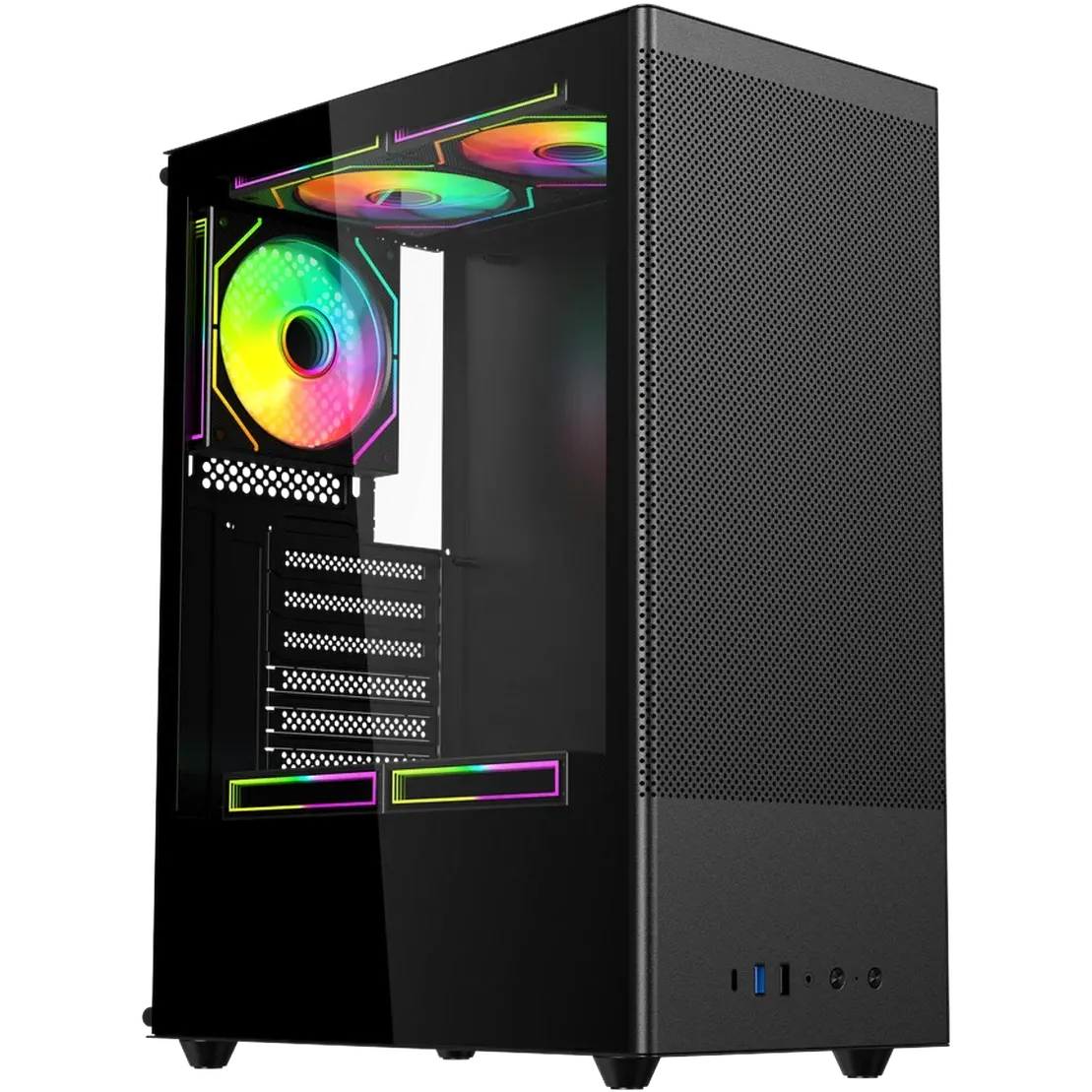Компьютерный корпус ACD Citadel 108B TG Black (AH-SI2G0-000)