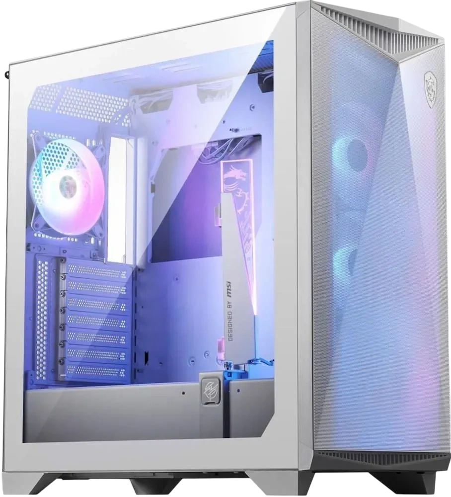 Компьютерный корпус MSI MPG GUNGNIR 300R AIRFLOW TG White (306-7G21W21-W57) PWM RGB Fan