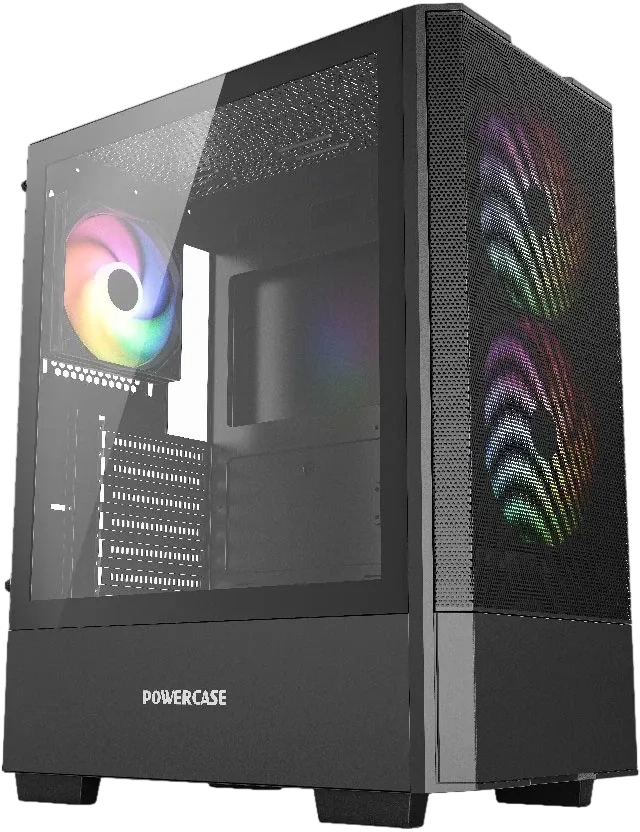 Компьютерный корпус Powercase Mistral AY3B ARGB Black (CMAYB-A3)