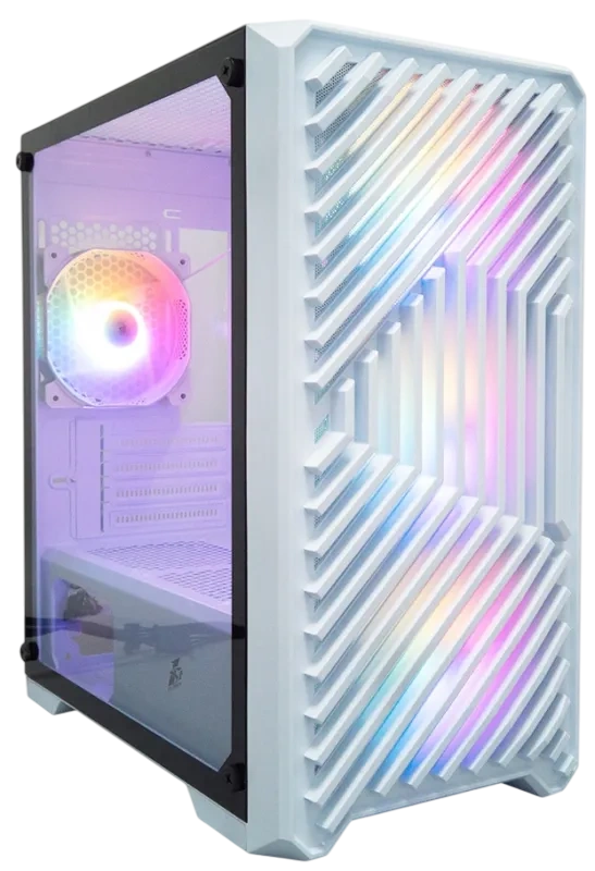 Компьютерный корпус 1STPLAYER TRILOBITE T5 TG (T5-WH-4F1-W) White