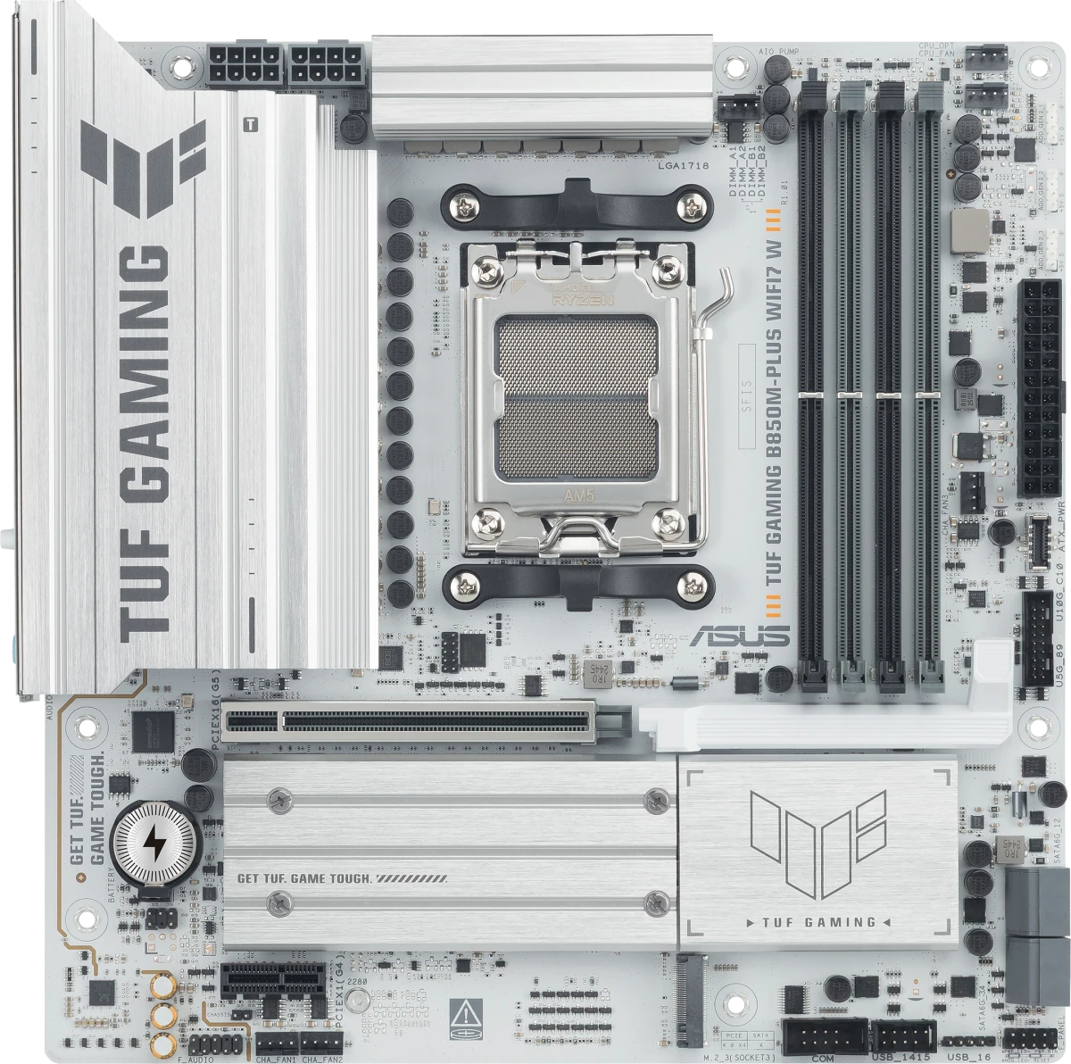 Материнская плата ASUS TUF GAMING B850M-PLUS WIFI7 White (90MB1MD0-M0EAY0)
