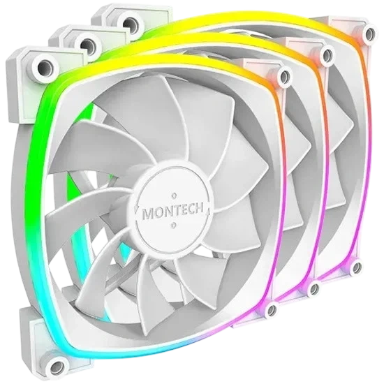 Комплект вентиляторов для корпуса Montech RX120 ARGB Reverse White (RX120W3P)