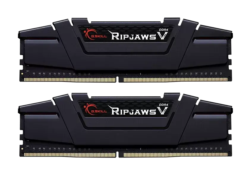 Оперативная память DDR4 16 ГБ 3200 МГц G.Skill RIPJAWS V (F4-3200C16D-16GVKB) модулей 2 шт.