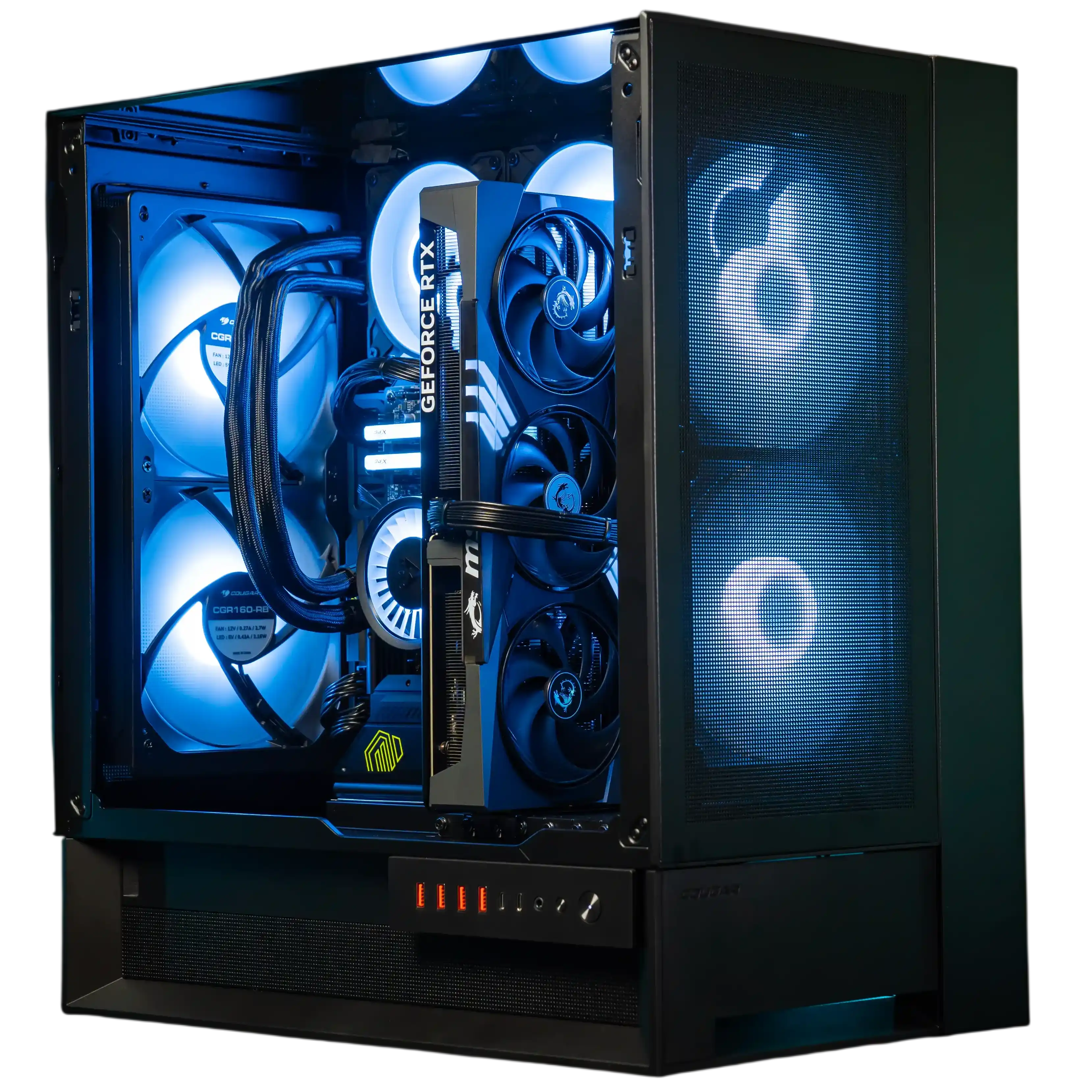 Офисный компьютер 990516 (Core i5-13400 2,5 ГГц/Intel B760/32 ГБ DDR5 6  ГГц/1024 ГБ SSD/Wi-Fi/650W/Cougar OmnyX черный)