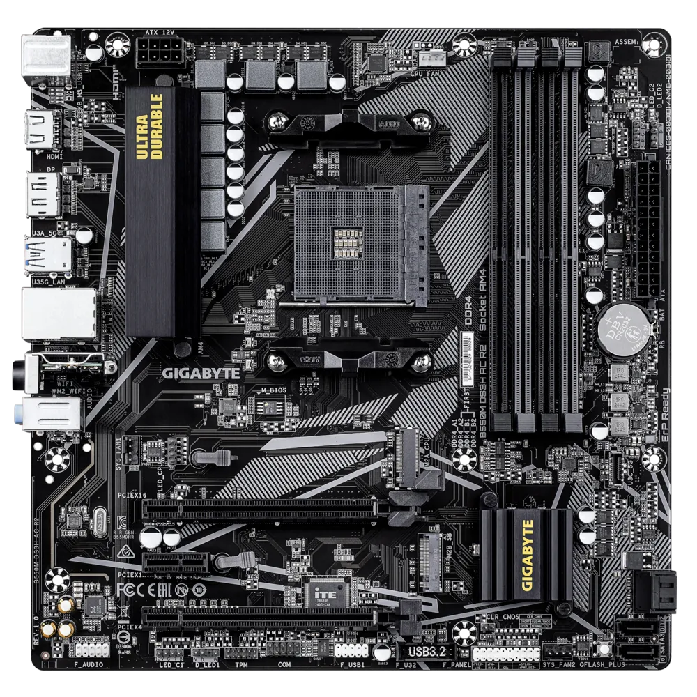 Материнская плата Gigabyte B550M DS3H AC R2
