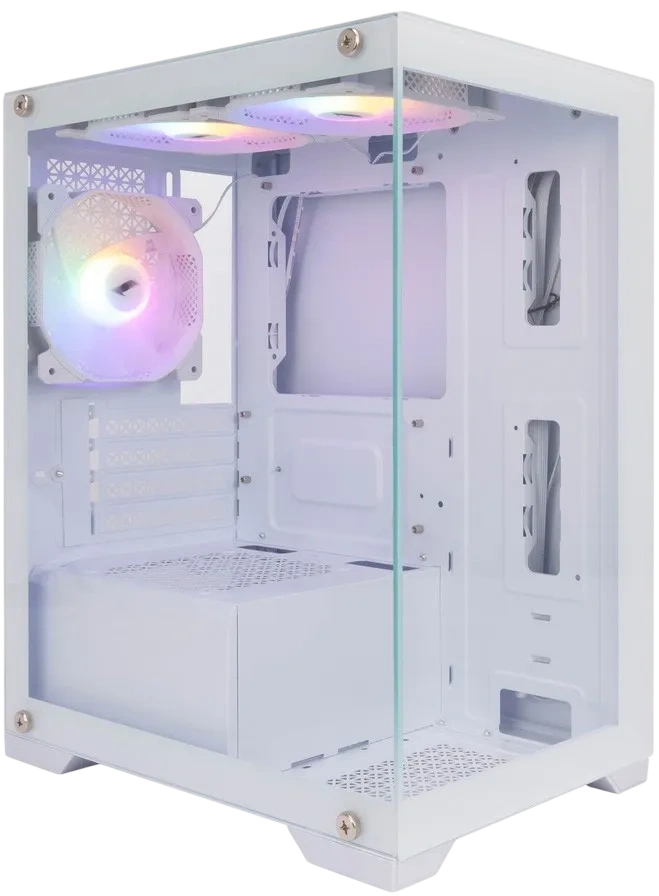 Компьютерный корпус 1STPLAYER MIKU Mi2 LED White (FP_Mi2-WH-3F1-W)