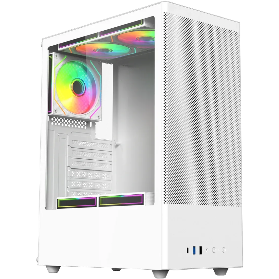 Компьютерный корпус ACD Citadel 108W TG White (AH-SI2G0W-00)