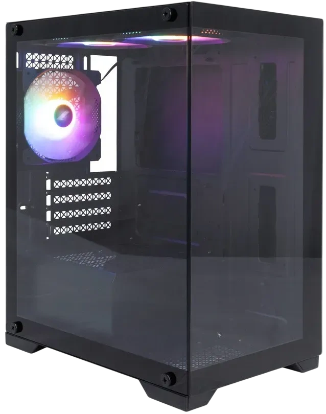 Компьютерный корпус 1STPLAYER MIKU Mi2 LED Black (FP_Mi2-BK-3F1)