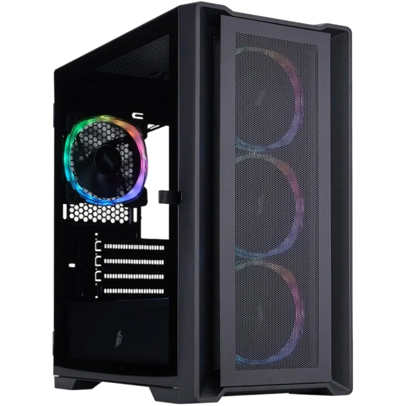 Компьютерный корпус 1STPLAYER TRILOBITE T4 MESH ARGB Black (T4-BK-4FS7)
