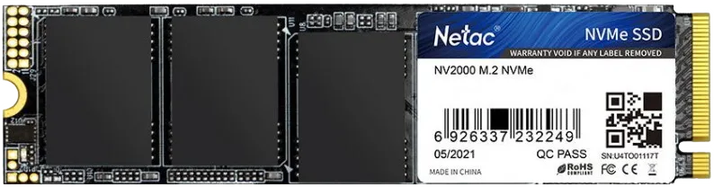 Твердотельный накопитель SSD 1 ТБ M.2 NVMe Netac (NT01NV2000-1T0-E4X)