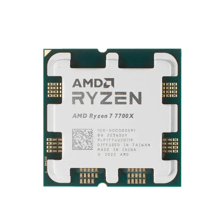 Процессор AMD Ryzen 7 7700X (4.5 ГГц - 5.4 ГГц / AM5 / кол-во ядер: 8  / TDP 105 Вт), OEM