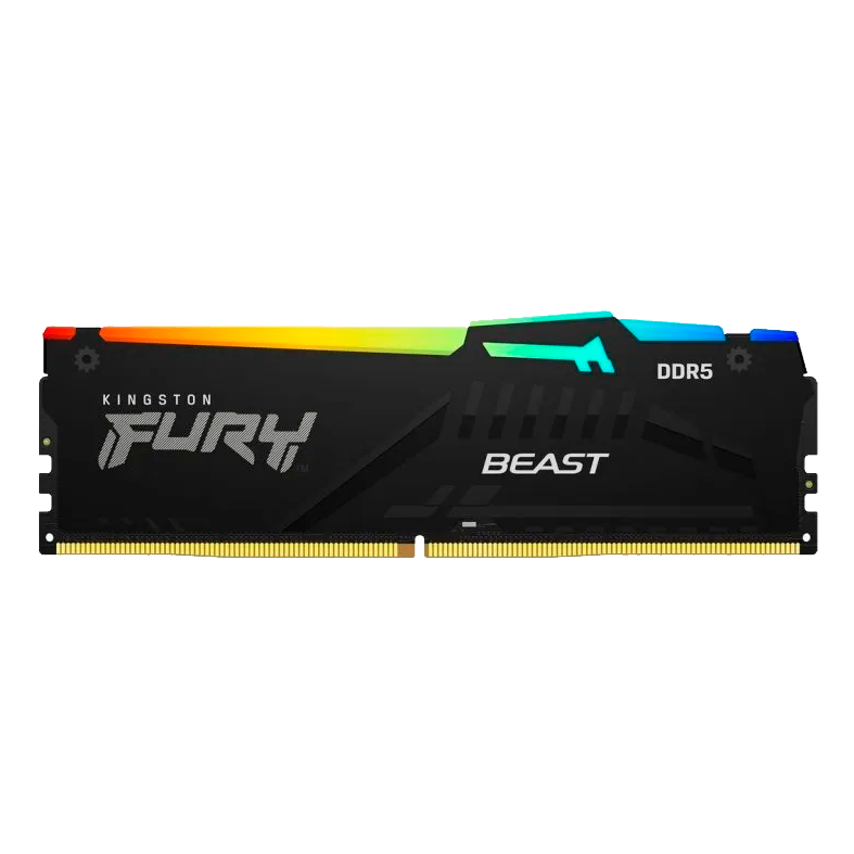 Оперативная память DDR5 8 ГБ 5600 МГц Kingston FURY Beast Black RGB (KF556C40BBA-8) модулей 1 шт.