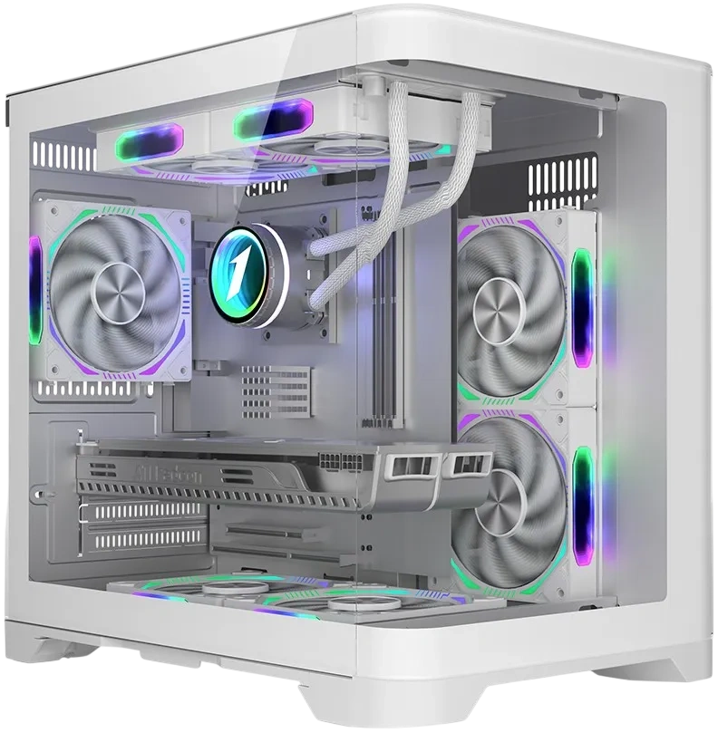 Компьютерный корпус 1STPLAYER UVIEW UV5 White (UV5-WH)