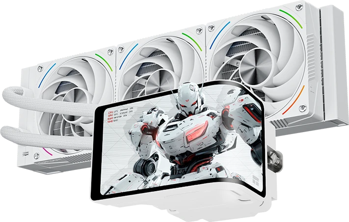 Система жидкостного охлаждения для процессора Thermalright Wonder Vision 360 Turbo ARGB White (TRWV360TAW)