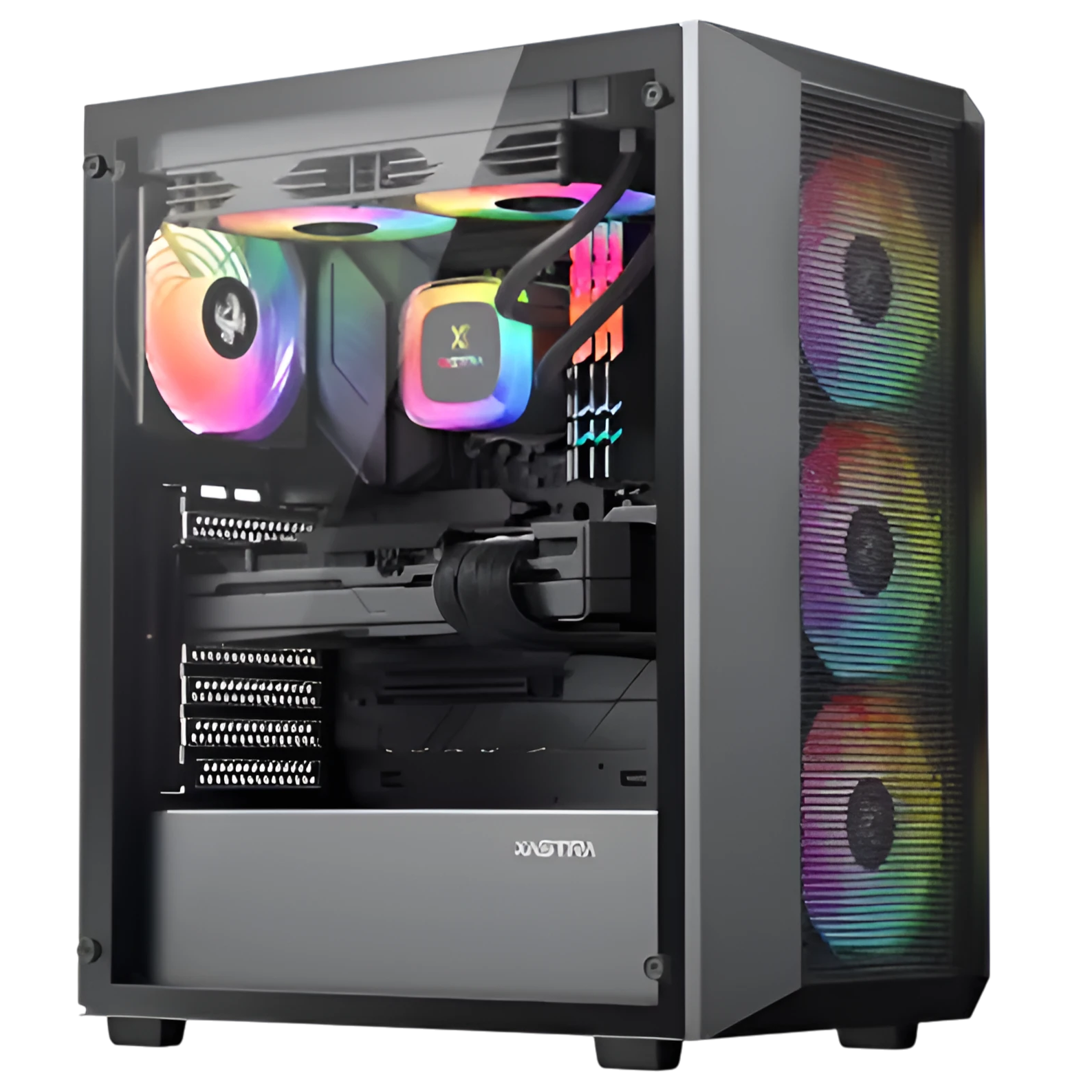Офисный компьютер 990500 (Core i3-13100 3,4 ГГц/Intel B760/32 ГБ DDR4 3,6  ГГц/1024 ГБ SSD/Wi-Fi/650W/XASTRA A406 4ARGB Black)