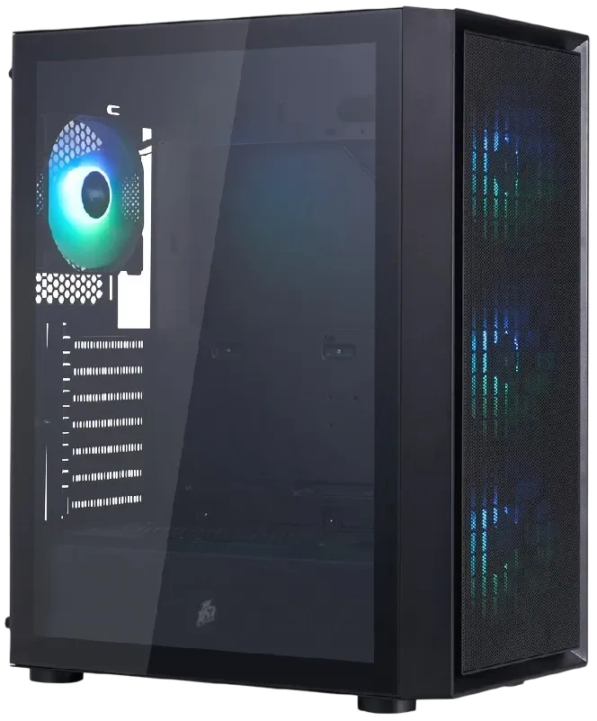 Компьютерный корпус 1STPLAYER GO6 ARGB Black (GO6-BK-4F7)