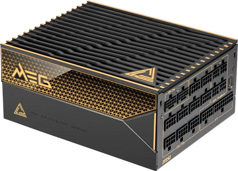 Блок питания MSI 1600W MEG Ai1600T 16 Pin (PCIe 5.0 Connector Cable Details)