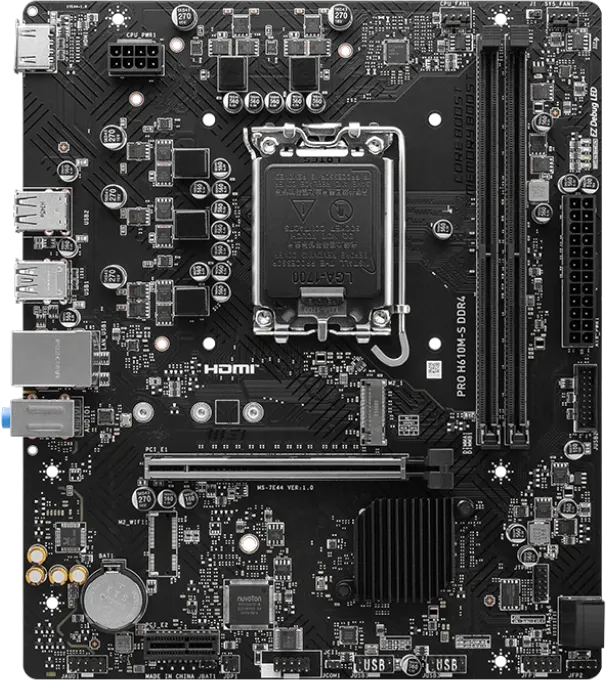 Материнская плата MSI PRO H610M-S DDR4