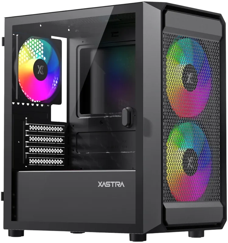 Компьютерный корпус XASTRA A303M 3ARGB Black (A303M-2FC14A-1FC12A-D)