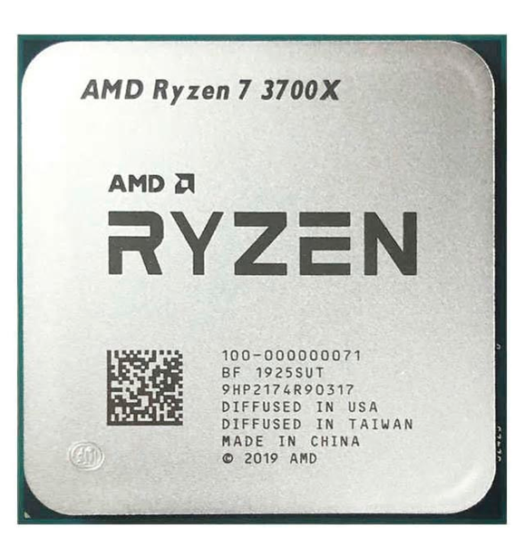 Процессор AMD Ryzen 7 3700X (3.6 ГГц - 4.4 ГГц / AM4 / кол-во ядер: 8  / TDP 65 Вт), OEM