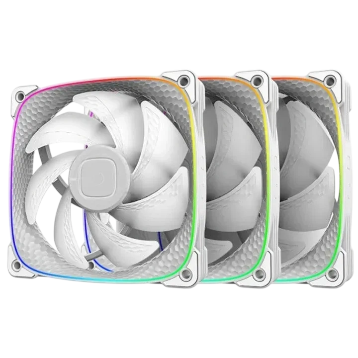 Комплект вентиляторов для корпуса Geometric Future Squama 2503W 5V ARGB White (1F2503W312001) (GF_SQM-2503W-TP)
