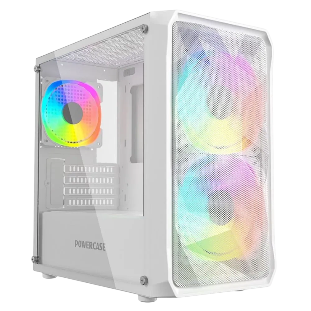 Компьютерный корпус Powercase Mistral Micro A3W TG ARGB White (CMMAW-A3)