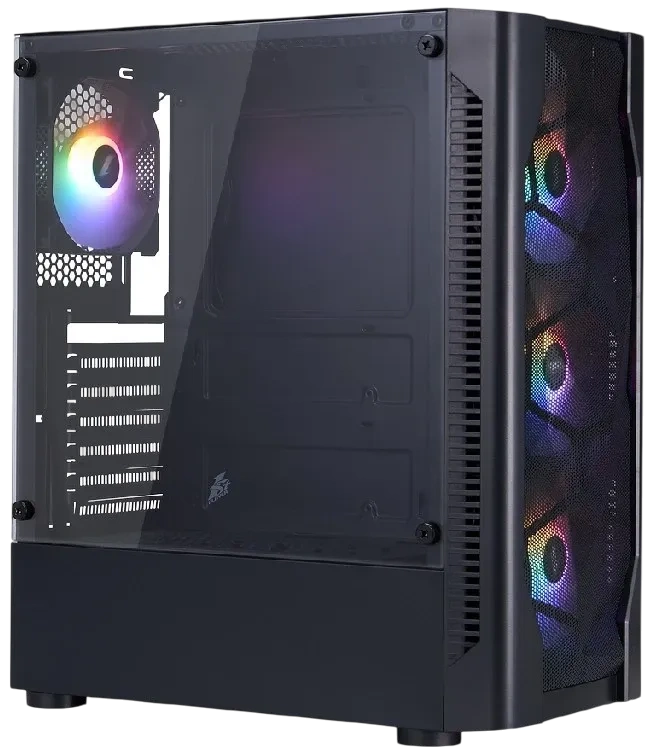 Компьютерный корпус 1STPLAYER DK D4 Black (D4-BK-4F1)