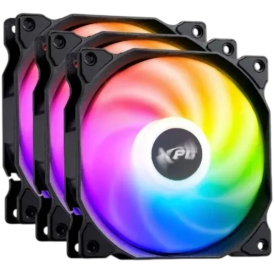 Комплект вентиляторов для корпуса ADATA VENTO120ARGBPWM3C-BKCWW