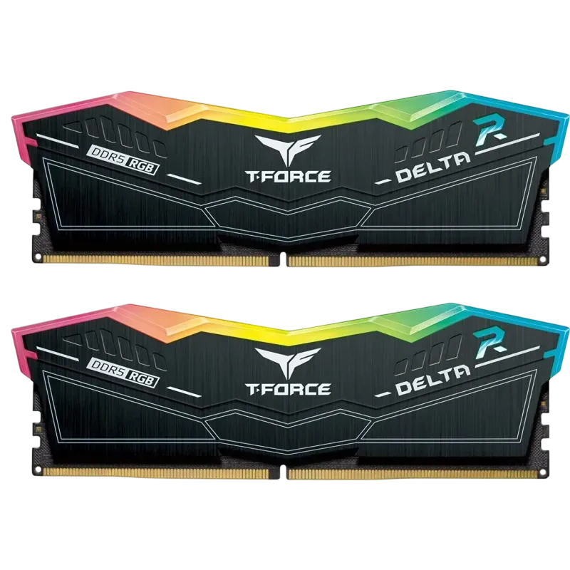 Оперативная память DDR5 32 Gb 6400 MHz Team Group T-FORCE DELTA RGB Black (FF3D532G6400HC40BDC01) модулей 2 шт.