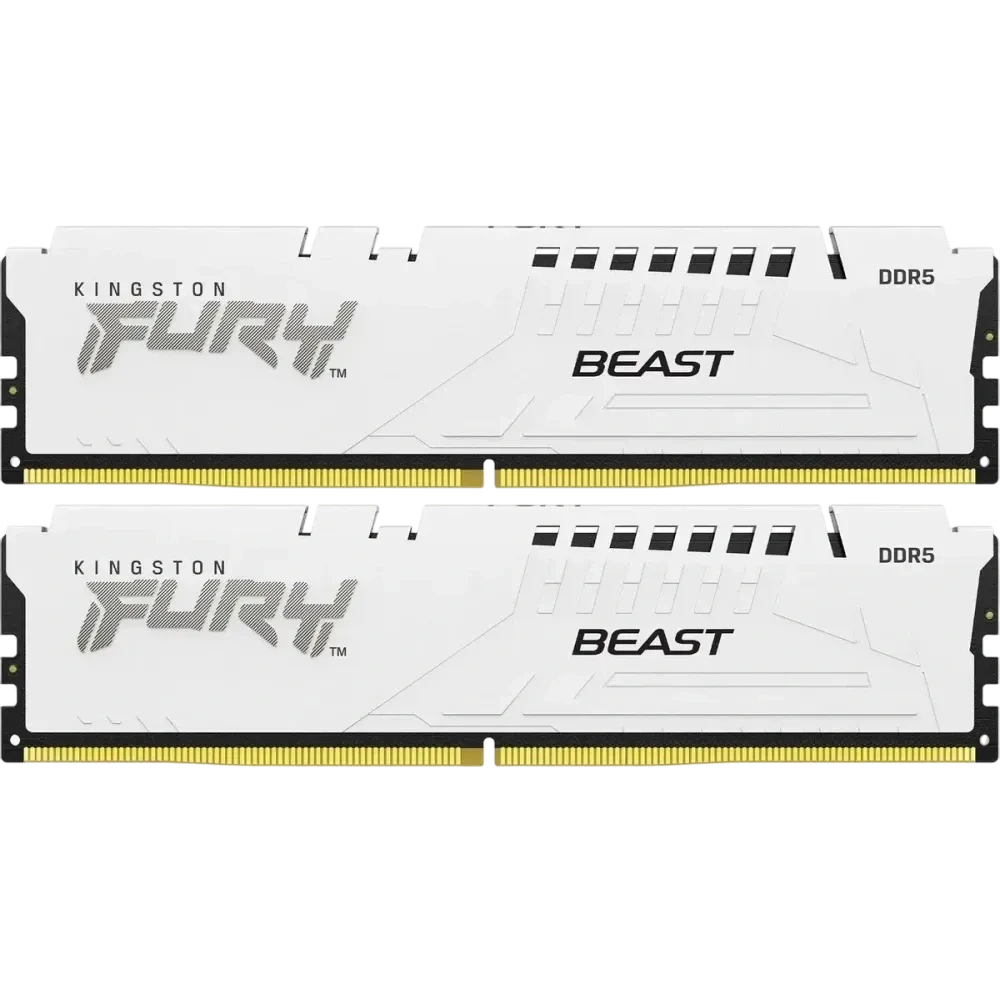 Оперативная память DDR5 64 Gb 6000 MHz Kingston FURY Beast White (KF560C30BWK2-64)