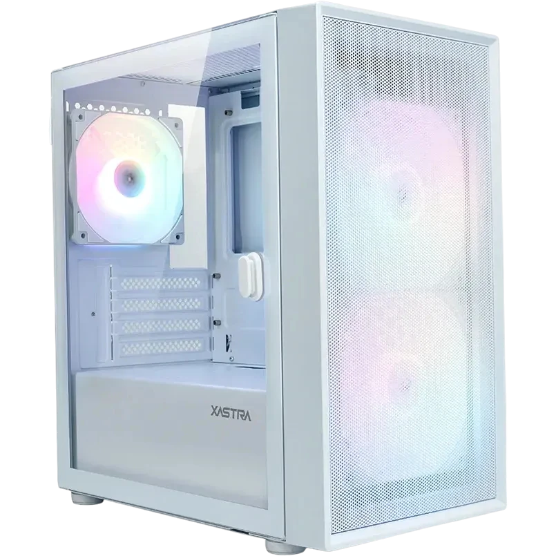 Компьютерный корпус XASTRA A305M 3FRGB TG White (A305M-2FC14F-1FC12F-D-WH)