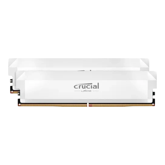 Оперативная память 32 Gb 6400 MHz Crucial PRO White (CP2K16G64C38U5W)