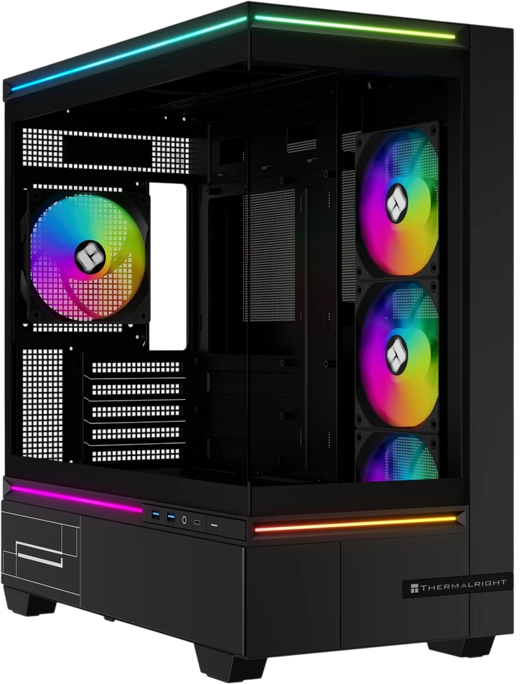 Компьютерный корпус Thermalright M10 FAN4-C TG ARGB Black (TRTLM10BF4C)