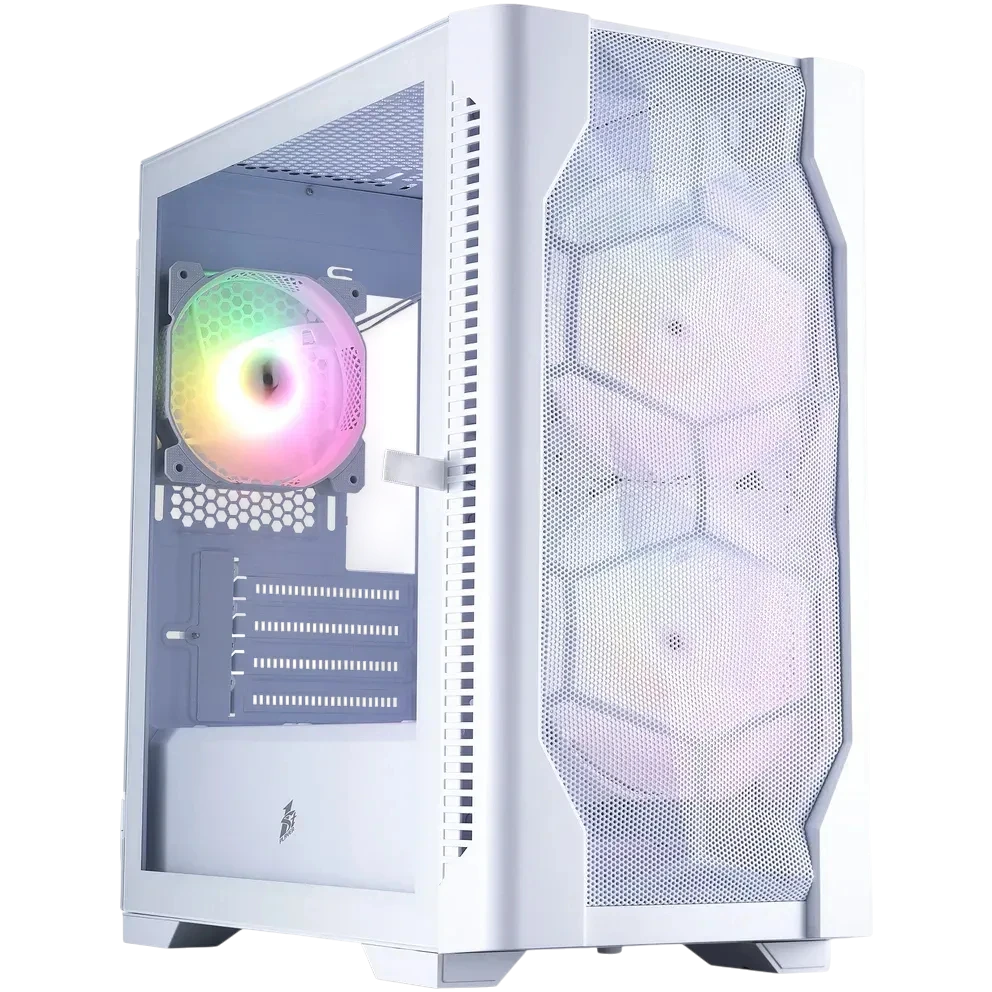 Компьютерный корпус 1STPLAYER DK D4-M ARGB White (D4-M-WH-2F7-14-W-1F7-W)