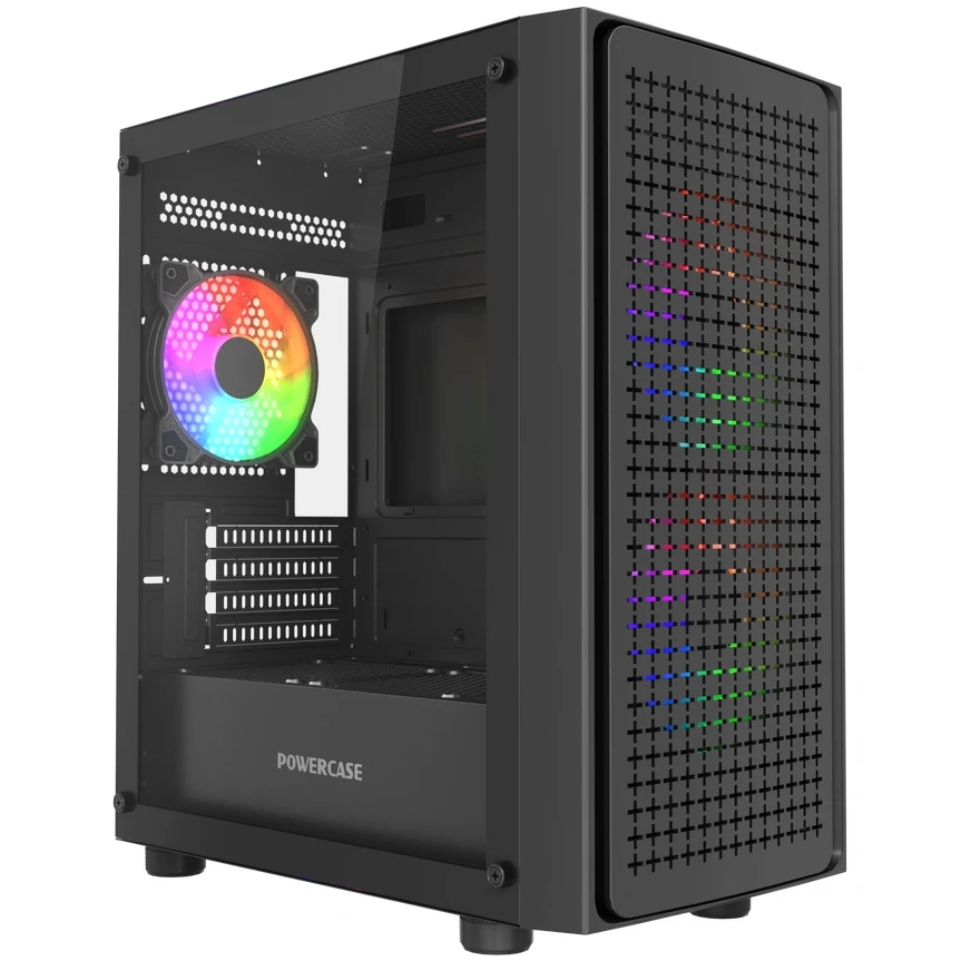 Компьютерный корпус Powercase Mistral Micro EM20 TG FRGB Black (CMMEM20B-L3)
